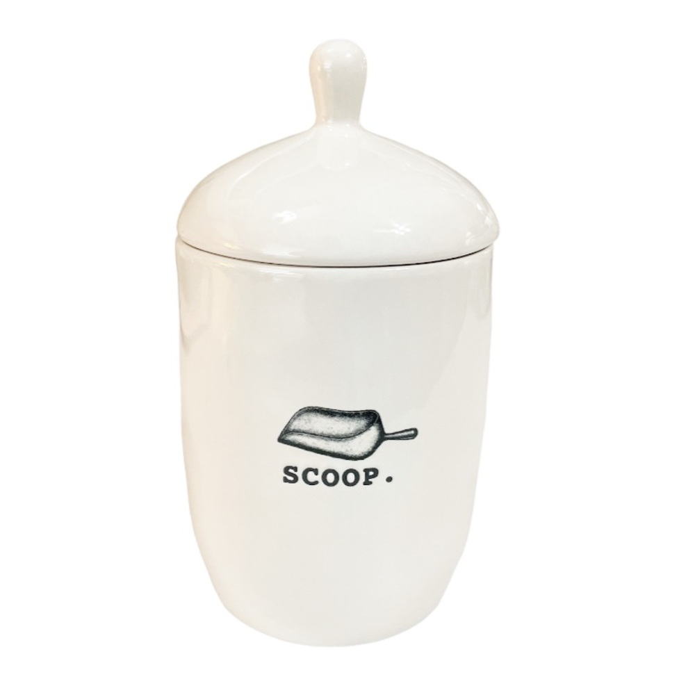 NEW Rae Dunn SCOOP Sugar Jar with Lid